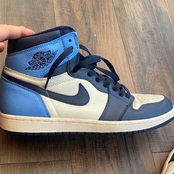 2019 Air Jordan Retro High  OG obsidian  Tops in Blue and Black - Picture 14 of 16